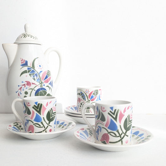 ensemble cafetière et tasses à café lunéville galeries Lafayette