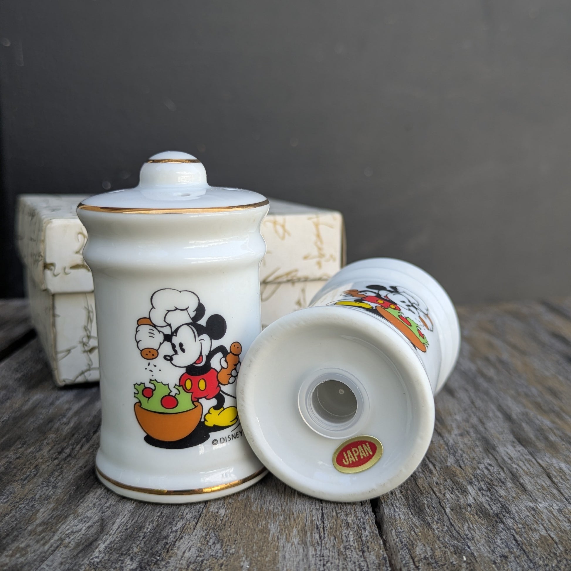 Duo salière poivrière Mickey mouse Walt Disney vintage