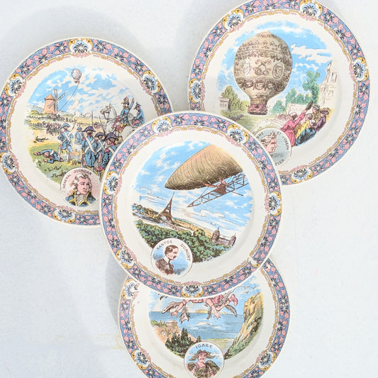 assiettes digoin sarreguemines aviation