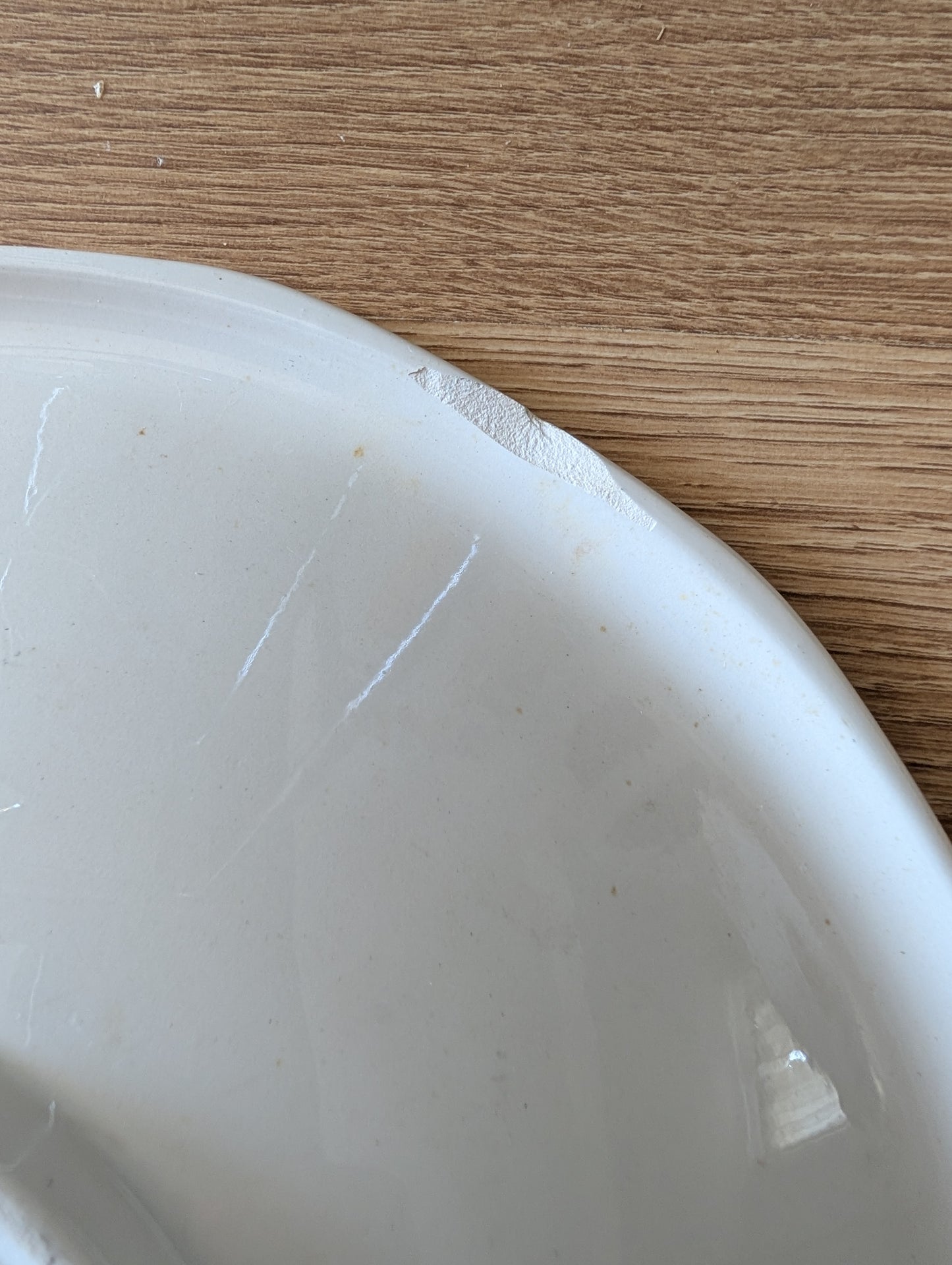 Grand Plat Creux Calotte Digoin Sarreguemines 29 cm - Coupe à Fruits Vintage Faïence Fine France