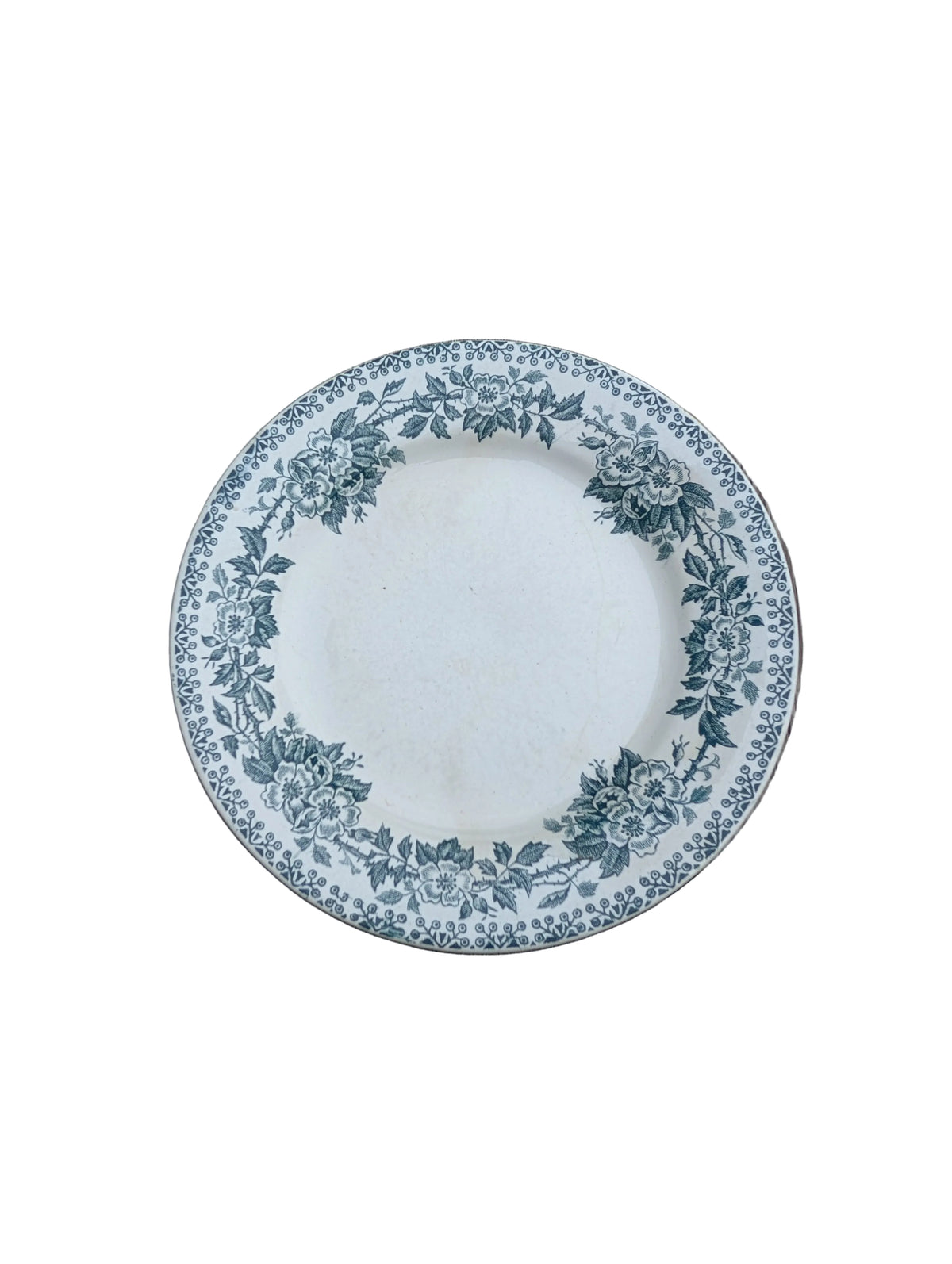 Assiette Creuse Ancienne en Terre de Fer – Modèle "Guadeloupe" | Saint-Amand