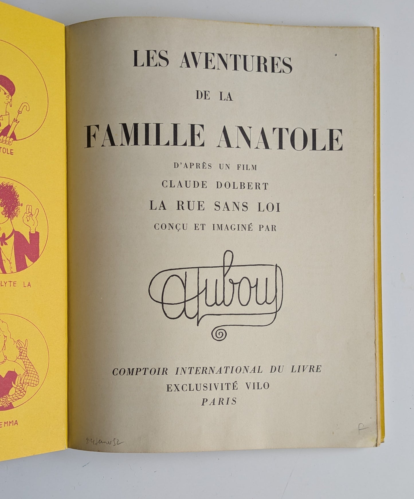 livre Les aventures de la famille Anatole