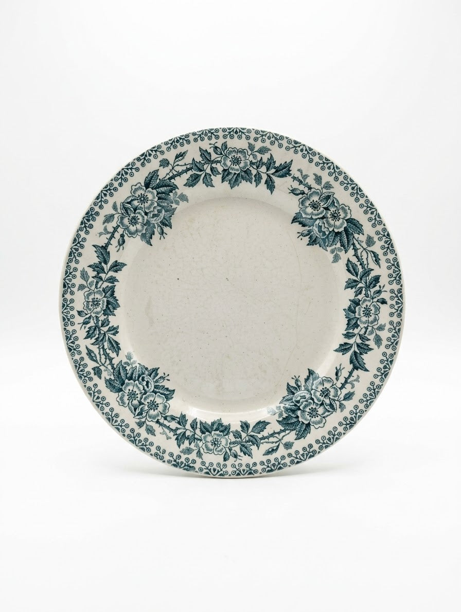 Assiette Creuse Ancienne en Terre de Fer – Modèle "Guadeloupe" | Saint-Amand