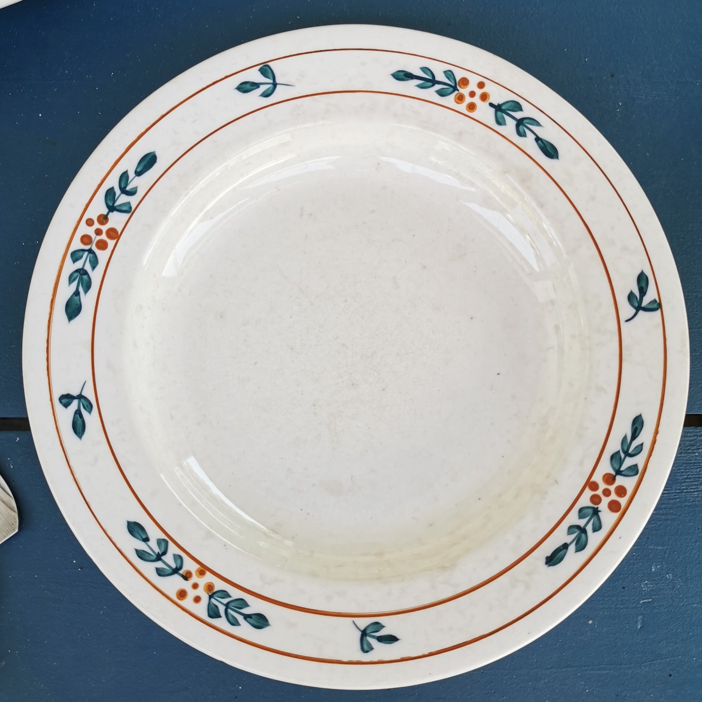 assiette ancienne semi creuse