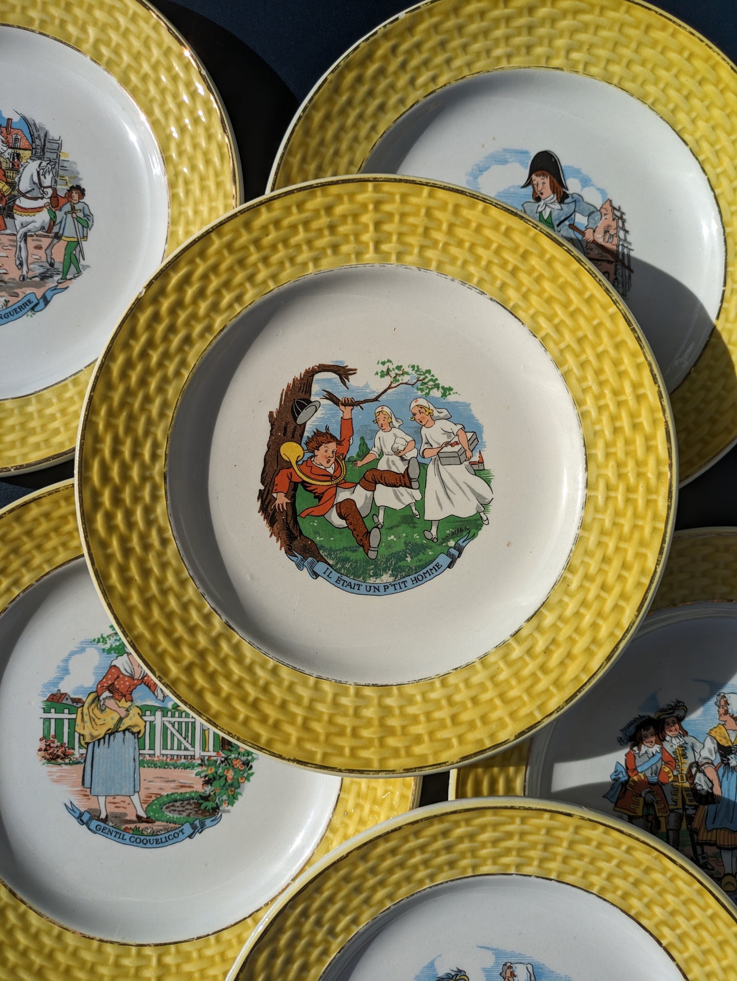 Old talking plates nursery rhyme theme