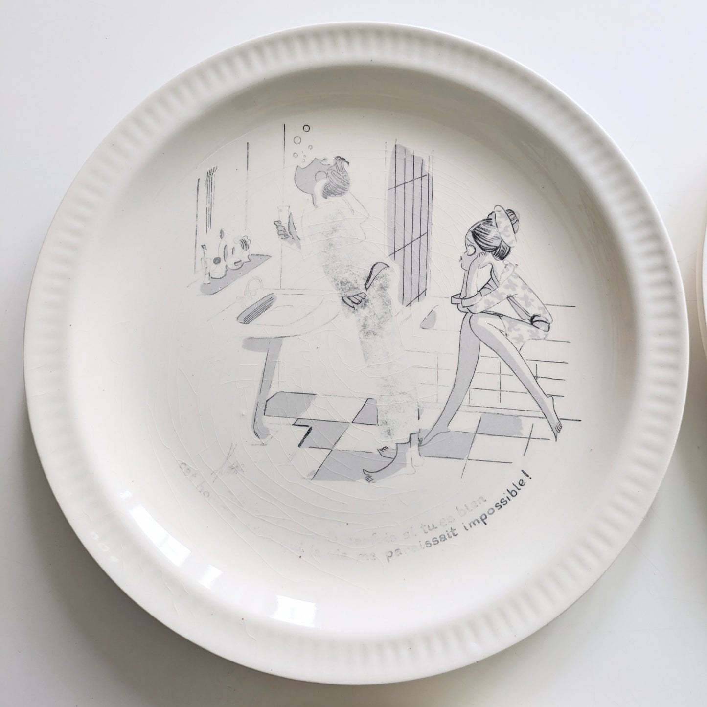 Set of 4 plates signed Kiras