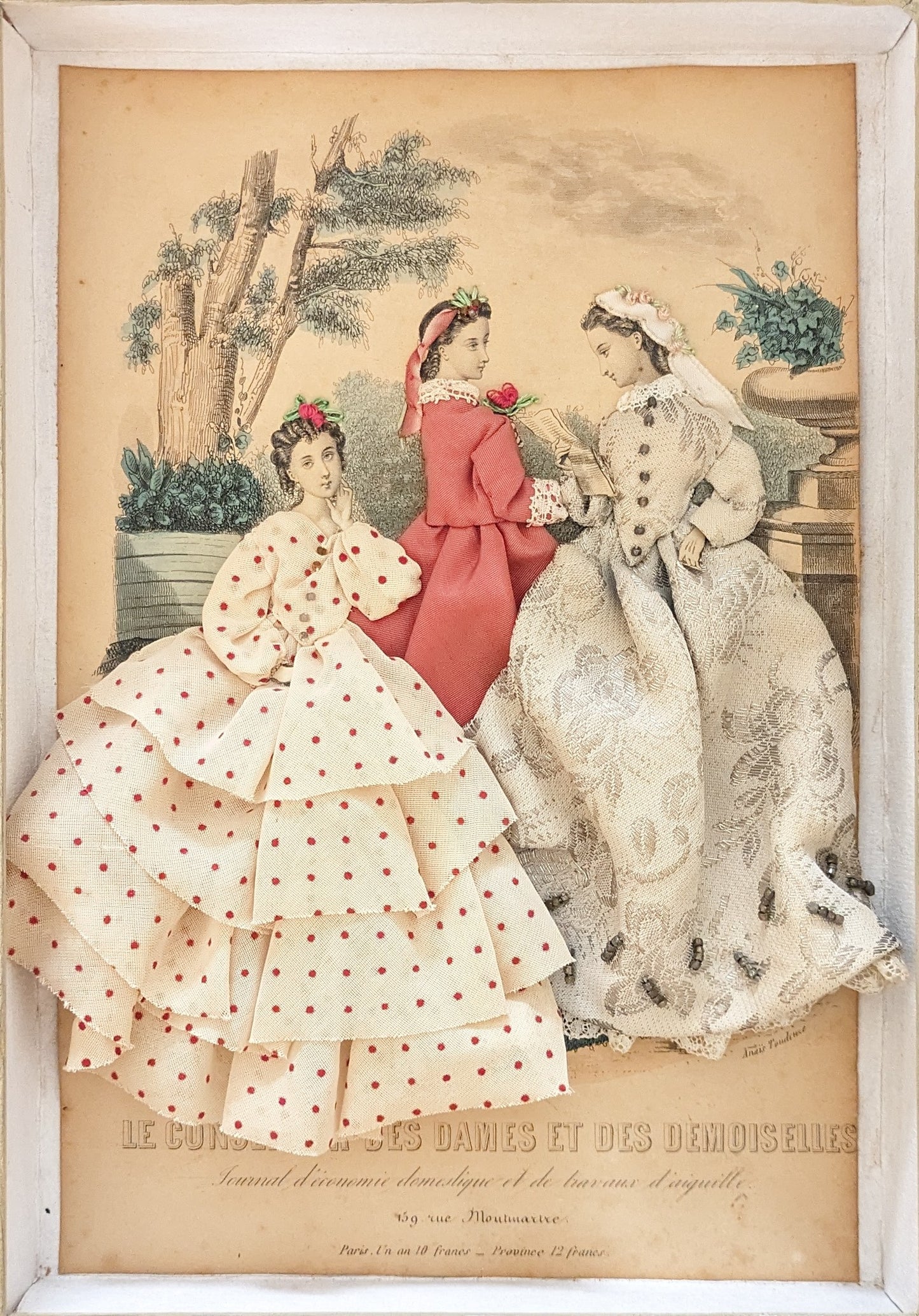 Diorama fashion Paris 1865 the advisor of ladies and young ladies