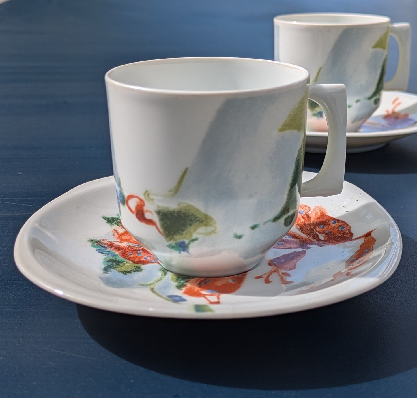 Duo de tasses à café Bernardaud Antarès par Schenk