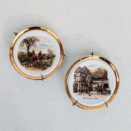 mini assiettes anglaises de collection
