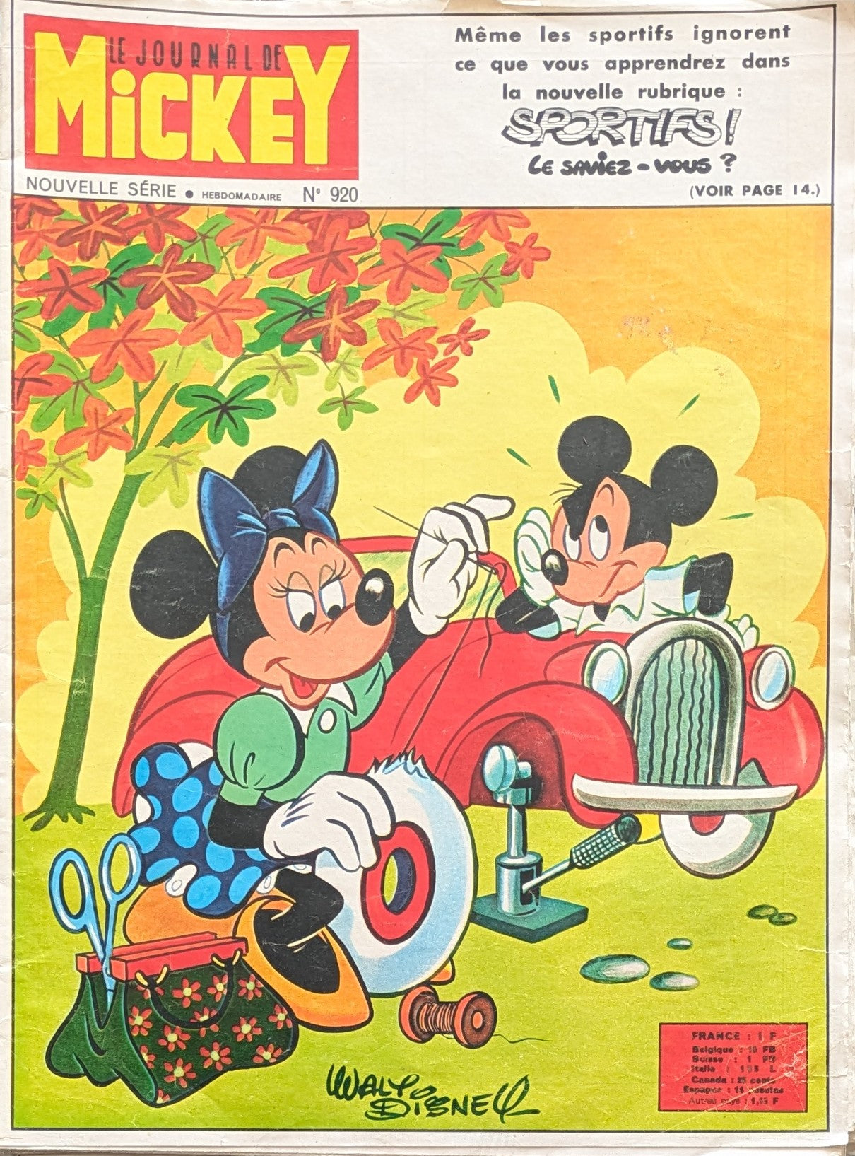 Journal de Mickey vintage