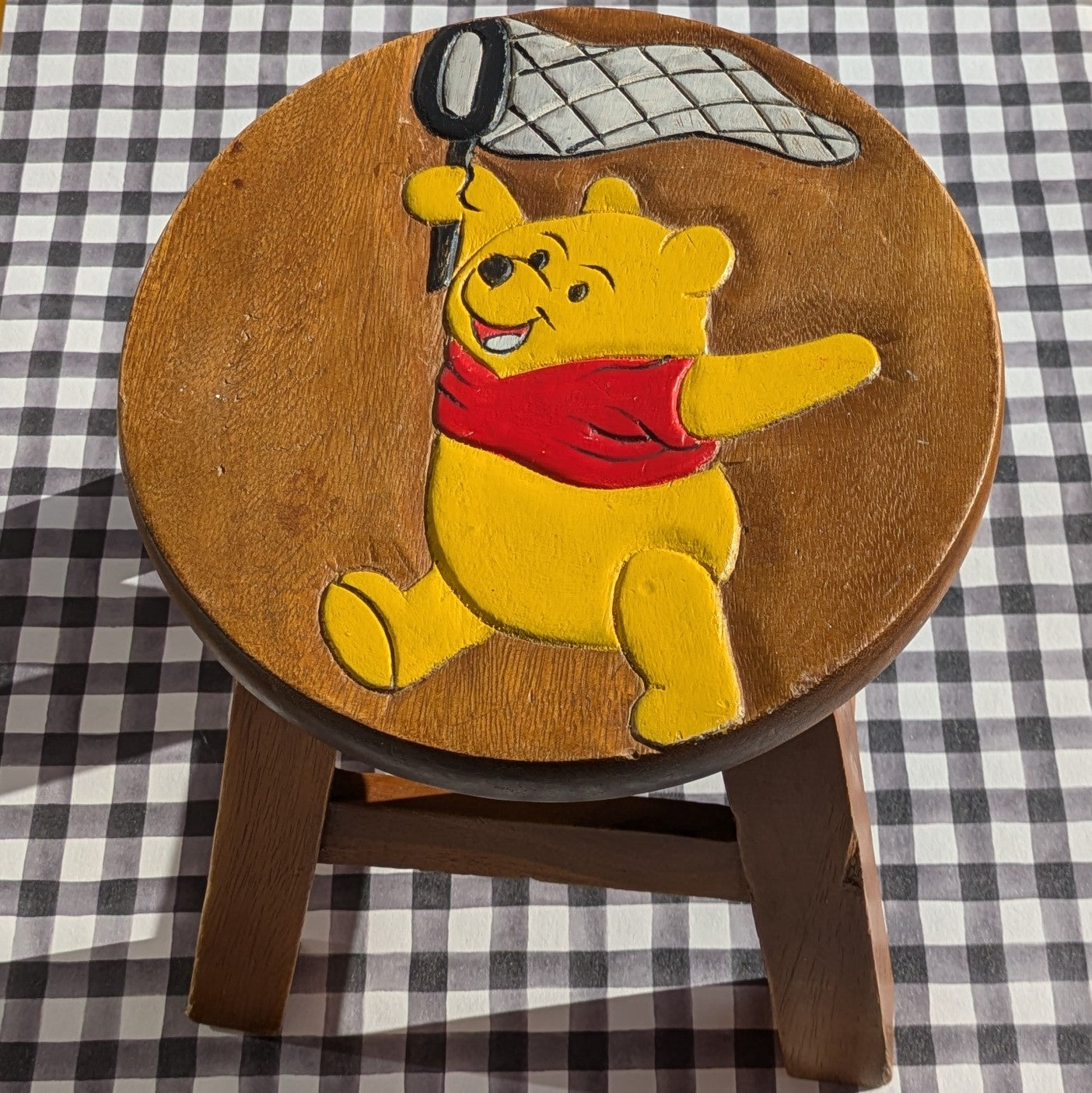 Petit tabouret en bois Winnie l'ourson