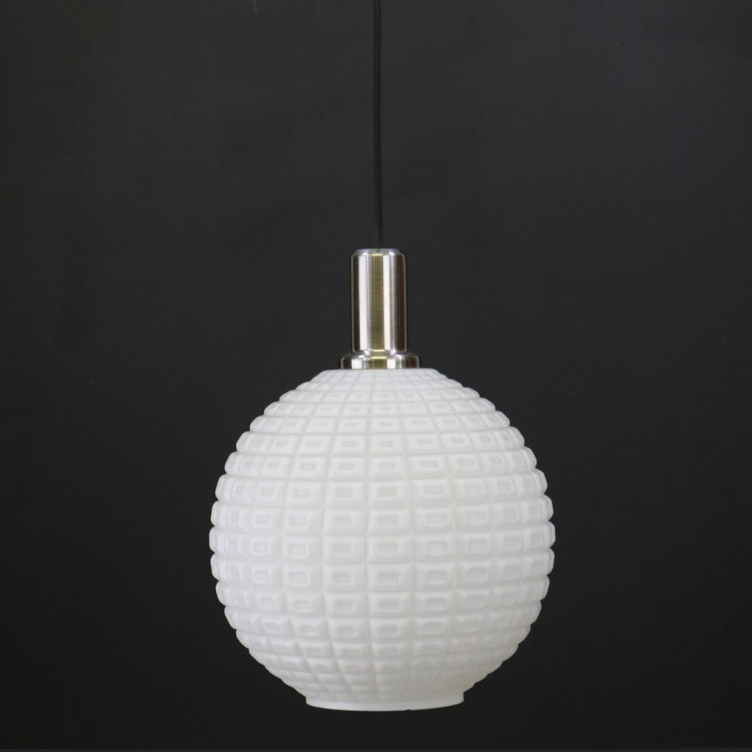 70s opaline sphere suspension