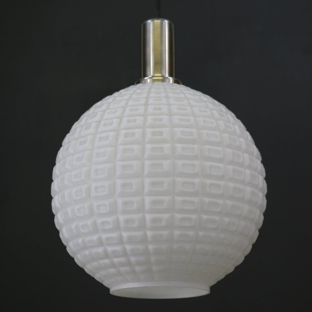 70s opaline sphere suspension