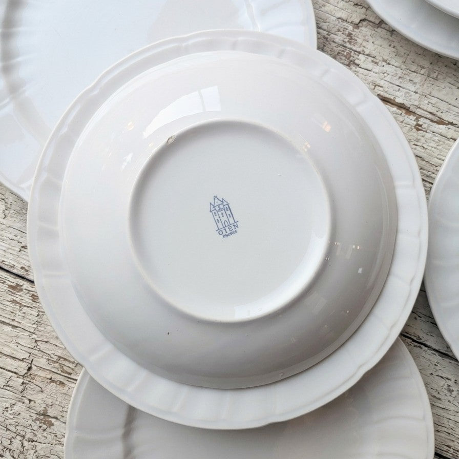 revers assiette Gien avec estampille Gien France 