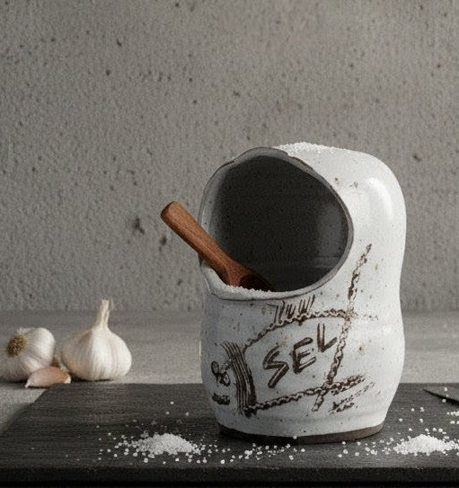 Main à sel artisanale