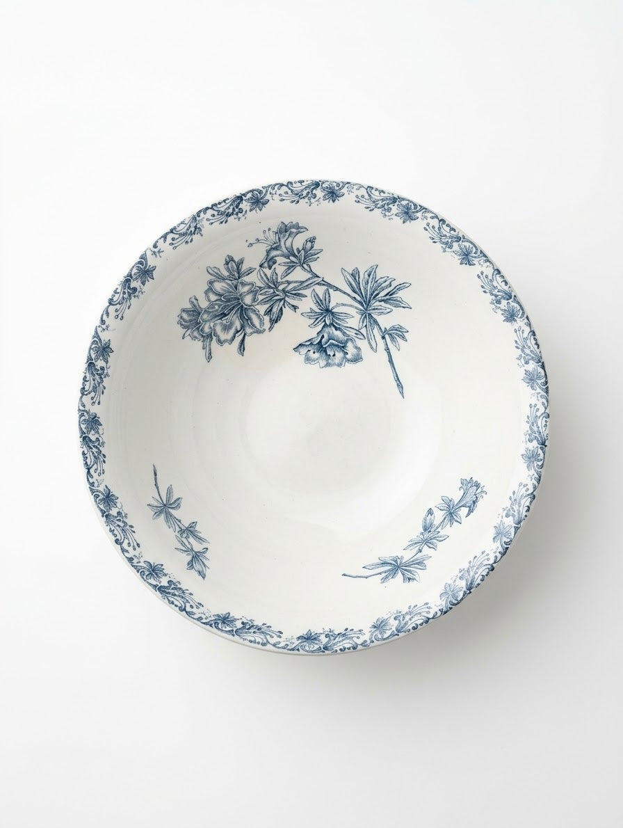 Grand Saladier Ancien en Terre de Fer Saint-Amand – Modèle "FLORE"