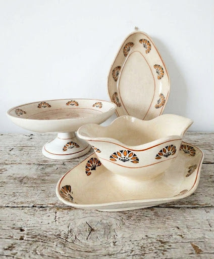 3-teiliges Set in der Form Charbonnier Salins Modell Pharaon