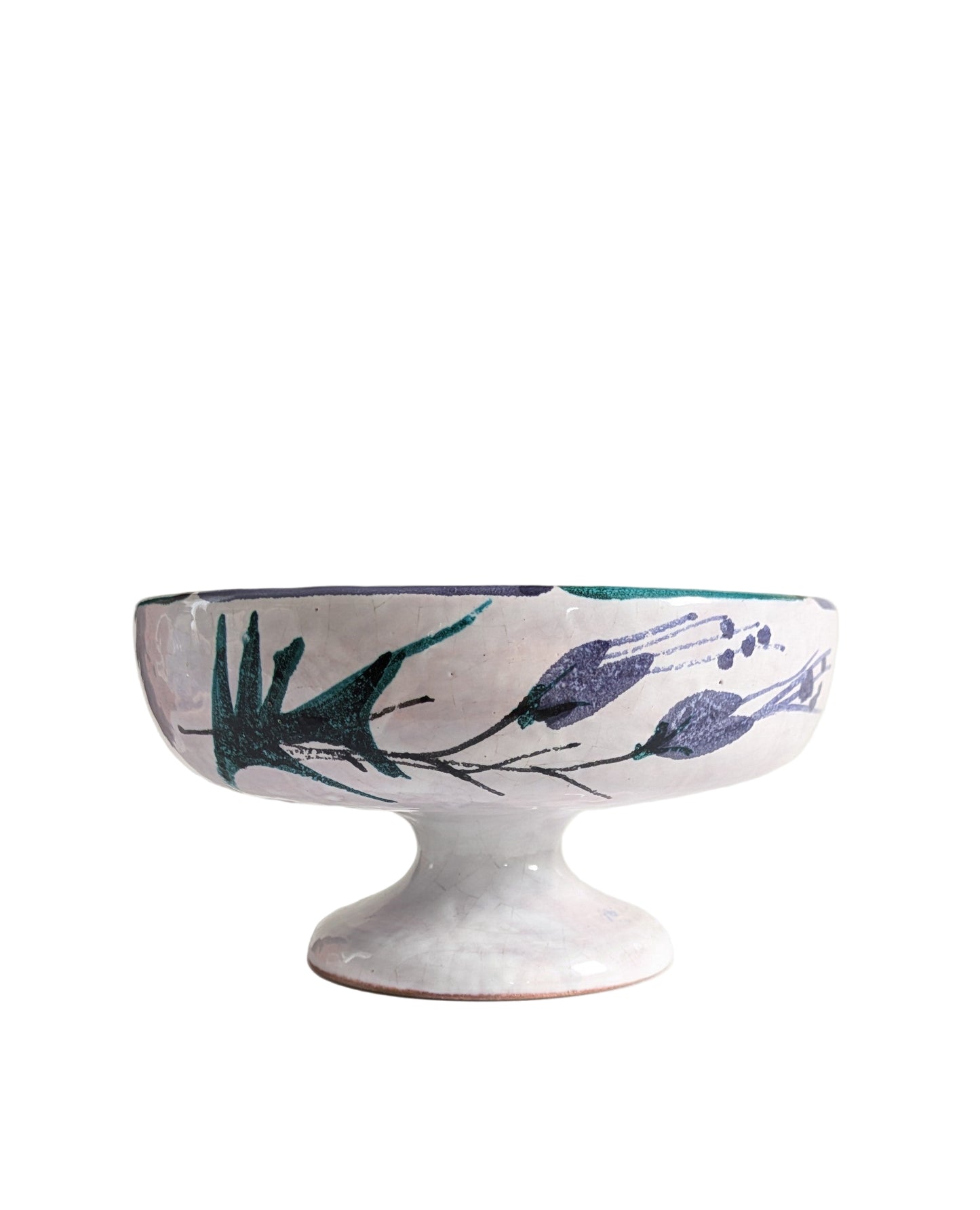 Coupe Montée en Céramique d'Art Signée Le Brescon