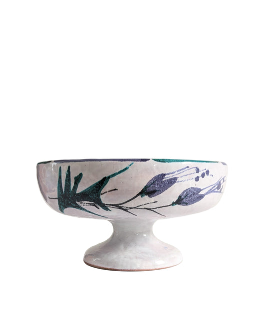 Coupe Montée en Céramique d'Art Signée Le Brescon