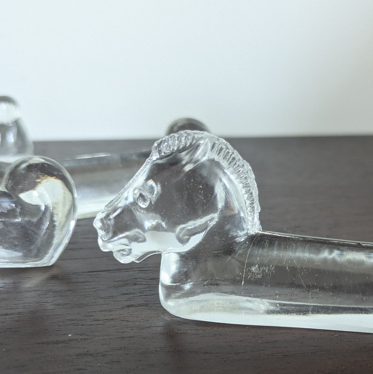 Set de 6 Repose-Couteaux Vintage en Cristal de Vannes-le-Châtel – Bestiaire de Table