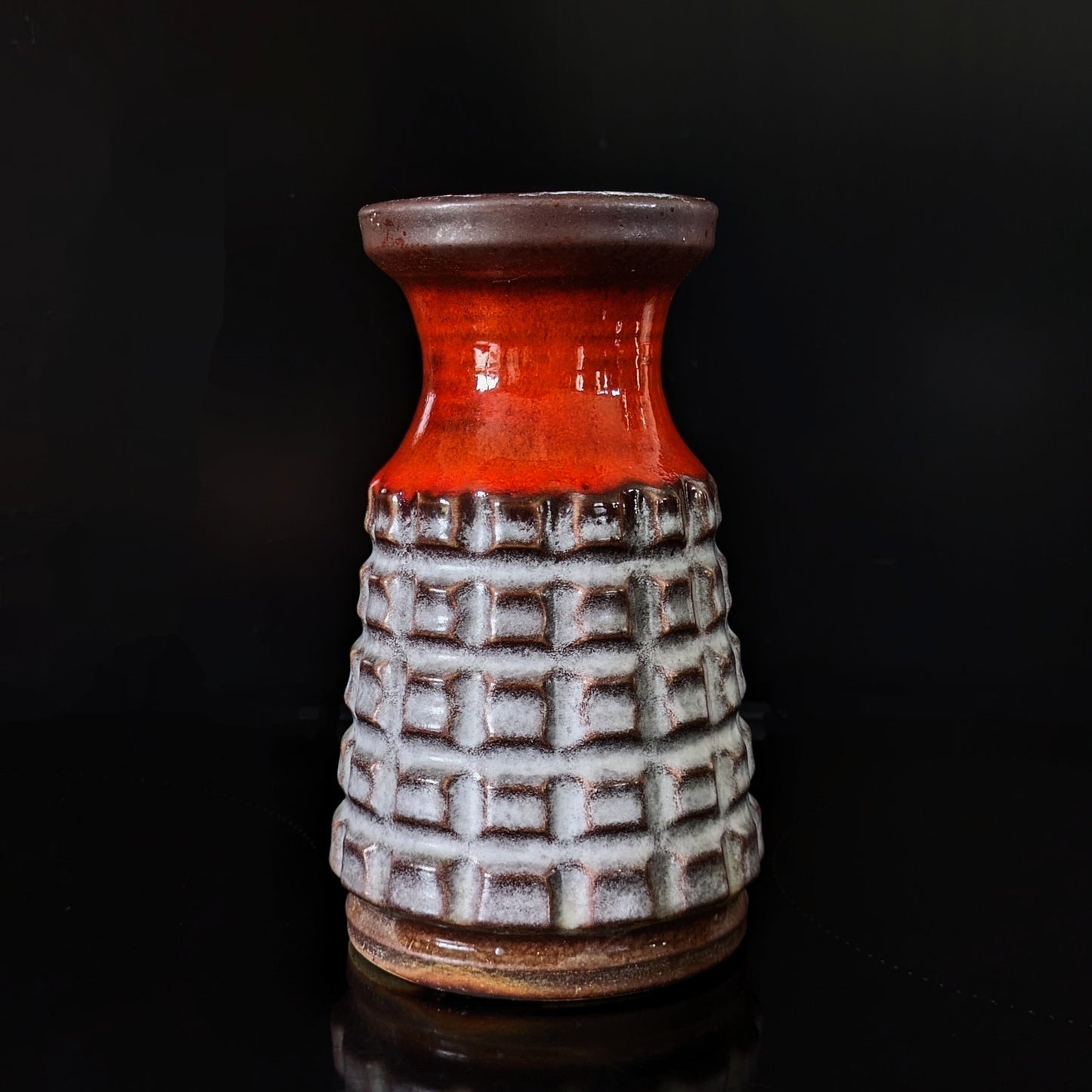 Small vintage red Jasba vase