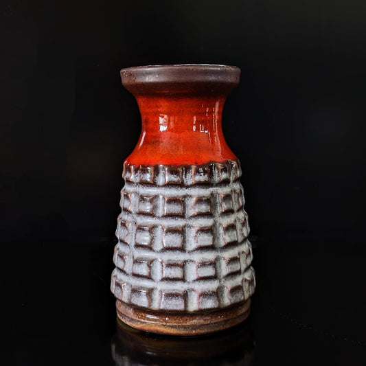 Small vintage red Jasba vase