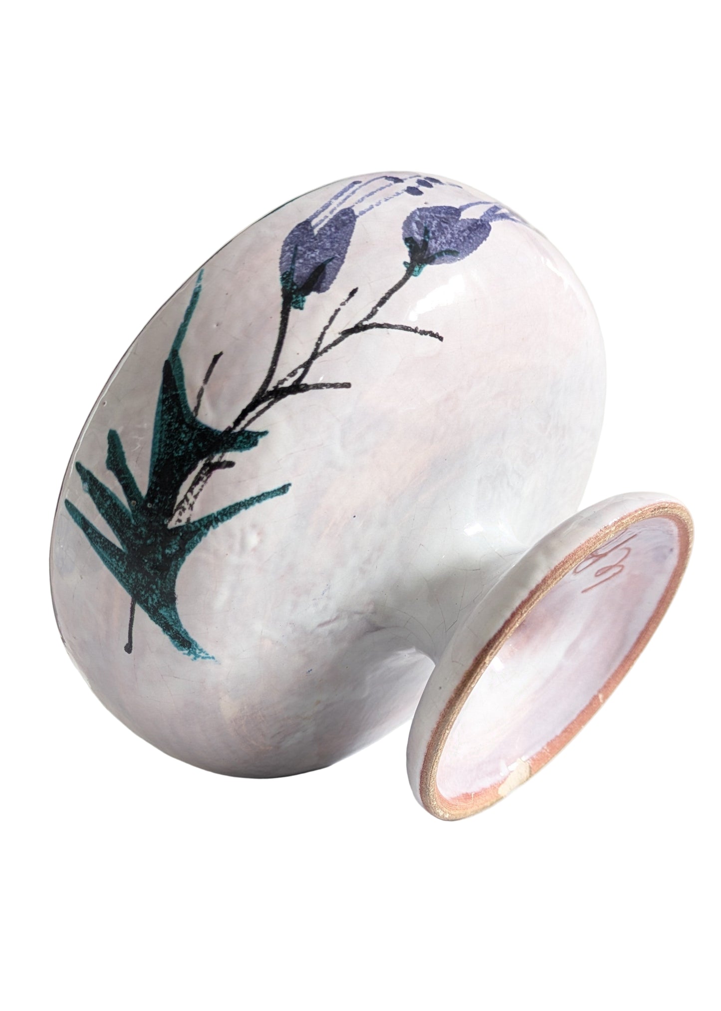 Coupe Montée en Céramique d'Art Signée Le Brescon