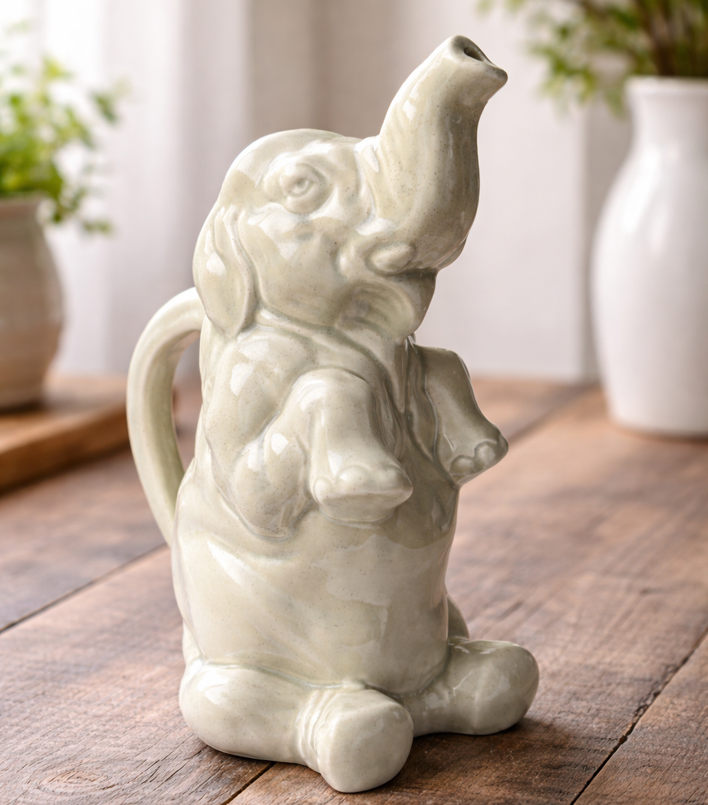 Pichet éléphant Sarreguemines 4470