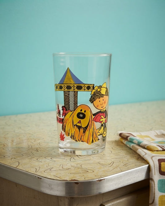 Verre à moutarde de collection le manège enchanté Pollux et Margote ORTF