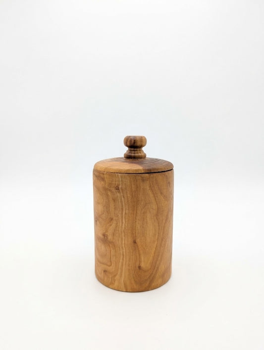 Boîte en olivier tourné artisanal